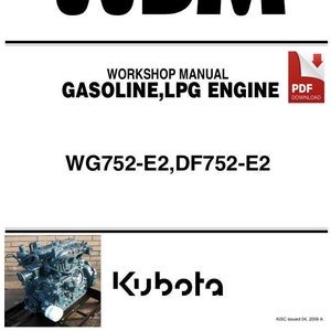Kubota WG752 DF752 Gasoline LPG Engine Workshop Repair Manual PDF