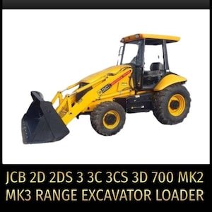 JCB 2D 2DS 3 3C 3CS 3D 700 MK2 MK3 Range Excavator Loader Service Repair Manual Pdf In Zip Download-excavator loader manual, Pdf Manual