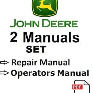 John Deere F1145 SET Front Mowers Repair Service Operators Technical Manual TM1519