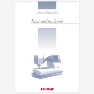 Janome Memory Craft 9500 - MC9500 Instruction Manual PDF Instant Download