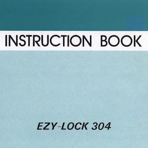 Janome Ezy Lock 303 304 ML 303 Limited Edition Overlocker Instruction Manual PDF Download Vintage PDF Download User Manual