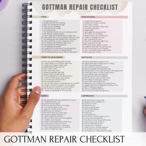 Couples Repair Checklist & Communication Guide: Marriage Counseling Tools | Relationship Therapy Manual | Couples Conflict PDF Download