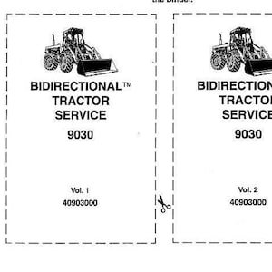 Ford 9030 Bidirectional Tractors Repair Service Manual PDF Download