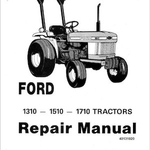 Ford 1310 1510 1710 Tractors Repair Service Manual PDF Download