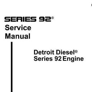 Detroit Diesel Series 92 Engine Service Manual 6SE379 Instant Download