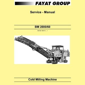 Bomag BM 2000-60 Service Repair Workshop Manual - English (PDF Download)