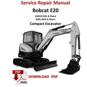 Bobcat E20 Excavator Service Repair Manual  PDF Pages  671 AWRH11001 B3BL1101
