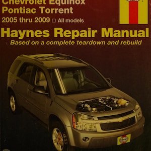 Haynes Repair Manual PDF | Equinox & Torrent (2005-2009) Digital Download