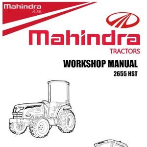Mahindra 2655 HST Tractors Service Repair Manual Workshop WSM Pdf Download