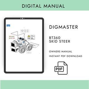 BT360 Skid Steer Operator’s and Service Manual PDF Digital Download