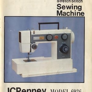 JCPenney 6936 Stretch Stitch Zig-Zag JC Penney Sewing Machine Manual User Guide Care Maintenance Manuals Retro Scan PDF Instant Download