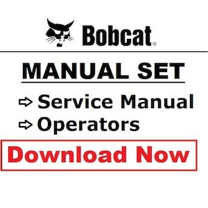 BobCat T200 Loader Service Manual + Operations and Maintenance Workshop Repair Owners Manuals Skid Steer 6901356 + 6901397 PDF Fast Download