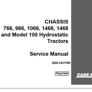 Case 766 966 1066 1466 1468 100 Tractor Chassis Service Shop Repair Manual pdf Download