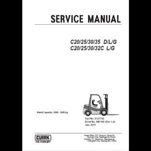 Clark Forklift Repair Manual: C20/25/30/35 D/L/G, C20/25/30/32C L/G (PDF Download)