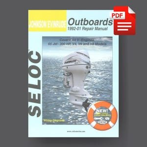 Johnson Evinrude Outboard Engine Motor 65hp To 300hp 1992-2001 Service Repair Manual PDF