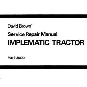 Case IH 850 880 950 990 David Brown Implement Tractors Service Shop Repair Manual pdf Download
