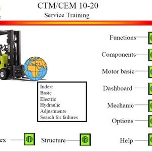 Clark Forklift CTM-CEM10-20 v02-2 Service Training Manual PDF download after purchase