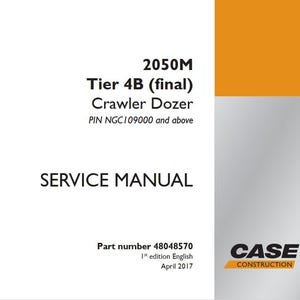 Case 2050M Tier 4B (final) Crawler Bull-Dozer Service Shop Repair Manual pdf Download