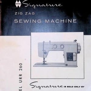 il_300x300.6931219160_460c Montgomery Ward URR 260 277 277F 988 68 888 987 New Signature Automatic Zig Zag Sewing Machine User Manual Vintage PDF Instant Download