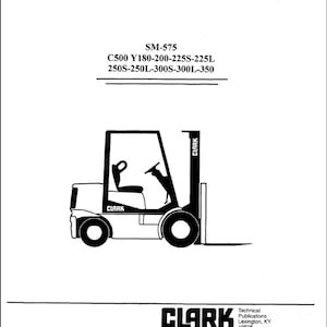 Clark Forklift SM-575 Service Manuals pdf download after purchase
