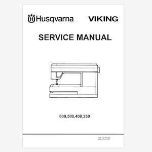 Husqvarna Viking Sewing Machine Repair Manual: 350, 400, 500, 600 (PDF Download)