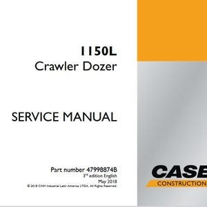 Case 1150L Crawler Bull-Dozer Service Shop Repair Manual pdf Download