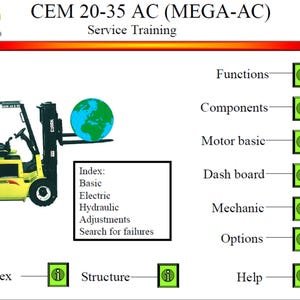 Clark Forklift CEM20-35AC enac v01 Service Training PDF download after purchase