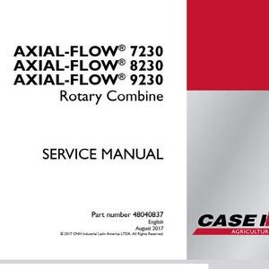 Case 7230, 8230, 9230 Rotary Combines Axial Flow Service Shop Repair Manual pdf Download