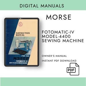 il_300x300.6980682469_kkc8 Morse Fotomatic IV Model 4400 Sewing Machine Manual – PDF Digital Download