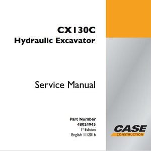 Case CX130C Excavator Service Shop Repair Manual pdf Download
