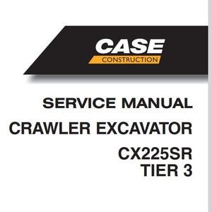 Case CX225SR TIER 3 Crawler Excavator Service Shop Repair Manual pdf Download