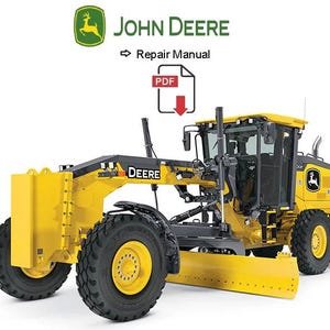 2x John Deere 770G 770GP 772G 772GP TM11207 TM12141 Motor Grader Technical Repair Manual PDF Download