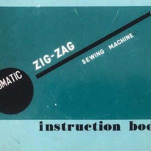 Cellini Visetti Super Deluxe Zig Zag De Luxe Sewing Machine Piedmont HG Palmer Princess PDF Vintage Instruction Manual Instant Download