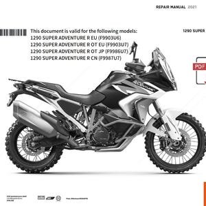 KTM 2021 - 1290 Super Adventure R Service Workshop Repair Manual PDF Download