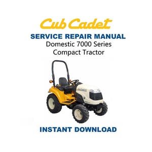 Cub Cadet Domestic 7000 Tractor Service Manual | Repair Guide | Instant Digital Download | PDF