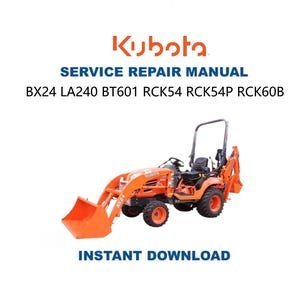 Kubota BX 24 Tractor Service Manual | Repair Guide | Instant Digital Download | PDF