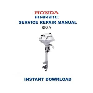 Honda BF2A Service Manual | Outboard Repair Guide | Instant Digital Download | PDF