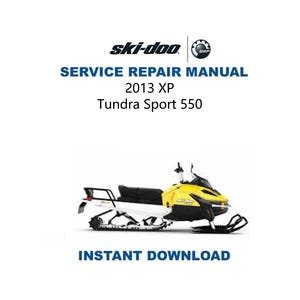 2013-2016 Skidoo XP Tundra Sport 550F Service Manual | Snowmobile Repair Guide | Instant Digital Download | PDF