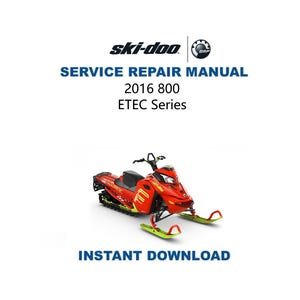 2016-2019 Skidoo Summit X 800 ETEC Service Manual | RAVE REV xp xs xm Snowmobile Repair Guide | Instant Digital Download | Pdf