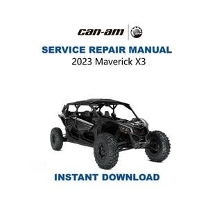 Can-Am Maverick X3 X RS/X DS Service Manual | Turbo R | 2023-2025 CanAm Repair Guide | Instant Digital Download | PDF
