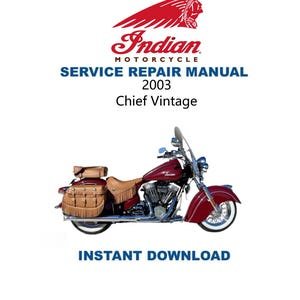 2003-2006 Indian Chief Vintage Deluxe Roadmaster Springfield Service Manual | Motorcycle Repair Guide | Instant Digital Download | PDF 2003-2006 Indian Chief Vintage Deluxe Roadmaster Springfield Service Manual | Motorcycle Repair Guide | Instant Digital Download | PDF