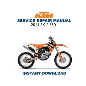 KTM SXF 350 Service Manual | 2011-2015 SXF350 Repair Guide | Instant Digital Download | PDF
