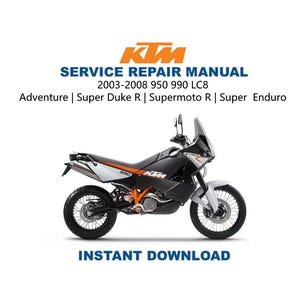 KTM 950 990 LC8 Engine Service Manual | 2003-2008 Motorcycle Repair Guide | Instant Digital Download | PDF