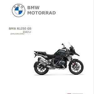 BMW R 1250 GS K50/12 Service Repair Manual PDF Download