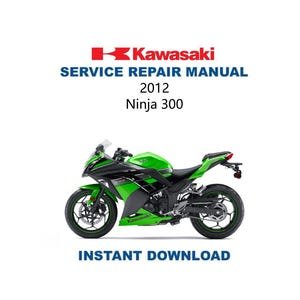 Kawasaki Ninja 300 Service Manual | 2012-2016 Motorcycle Repair Manual | Instant Digital Download | PDF