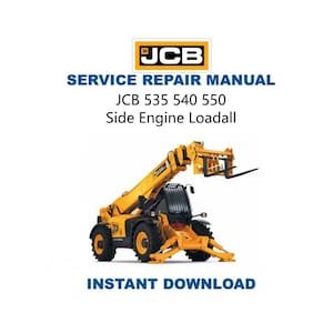 JCB 535 540 550 Loadall Service Manual | Repair Guide | Digital Download | PDF
