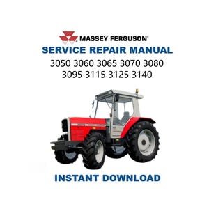 Massey Ferguson MF 3050 3060 3065 Tractor Service Manual | Repair Guide | Instant Digital Download | PDF
