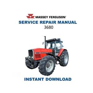 Massey Ferguson 3680 Tractor Service Manual | Repair Guide | Instant Digital Download | PDF
