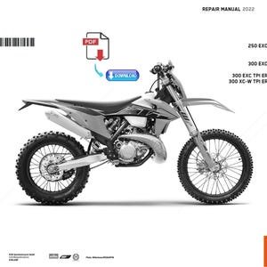 KTM 2022 - 250 300 Exc Six Days Xc-w Tpi Erzbergrodeo Service Workshop Repair Manual PDF Download