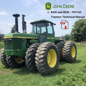 John Deere 8430 & 8630 Tractors Technical Manual TM1143 PDF Download